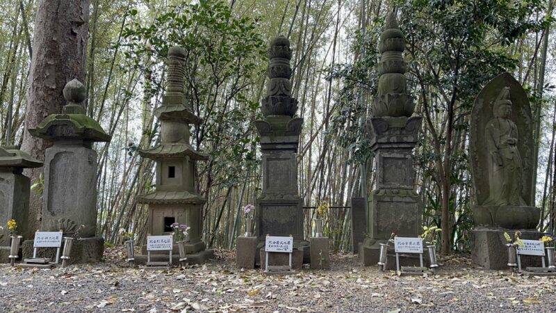 比企一族のその後を伝える埼玉県の金剛寺で比企一族の墓を見てきた。